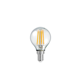 Fancy Round 4W E14 LED Clear Globe - 3000K - Warm White