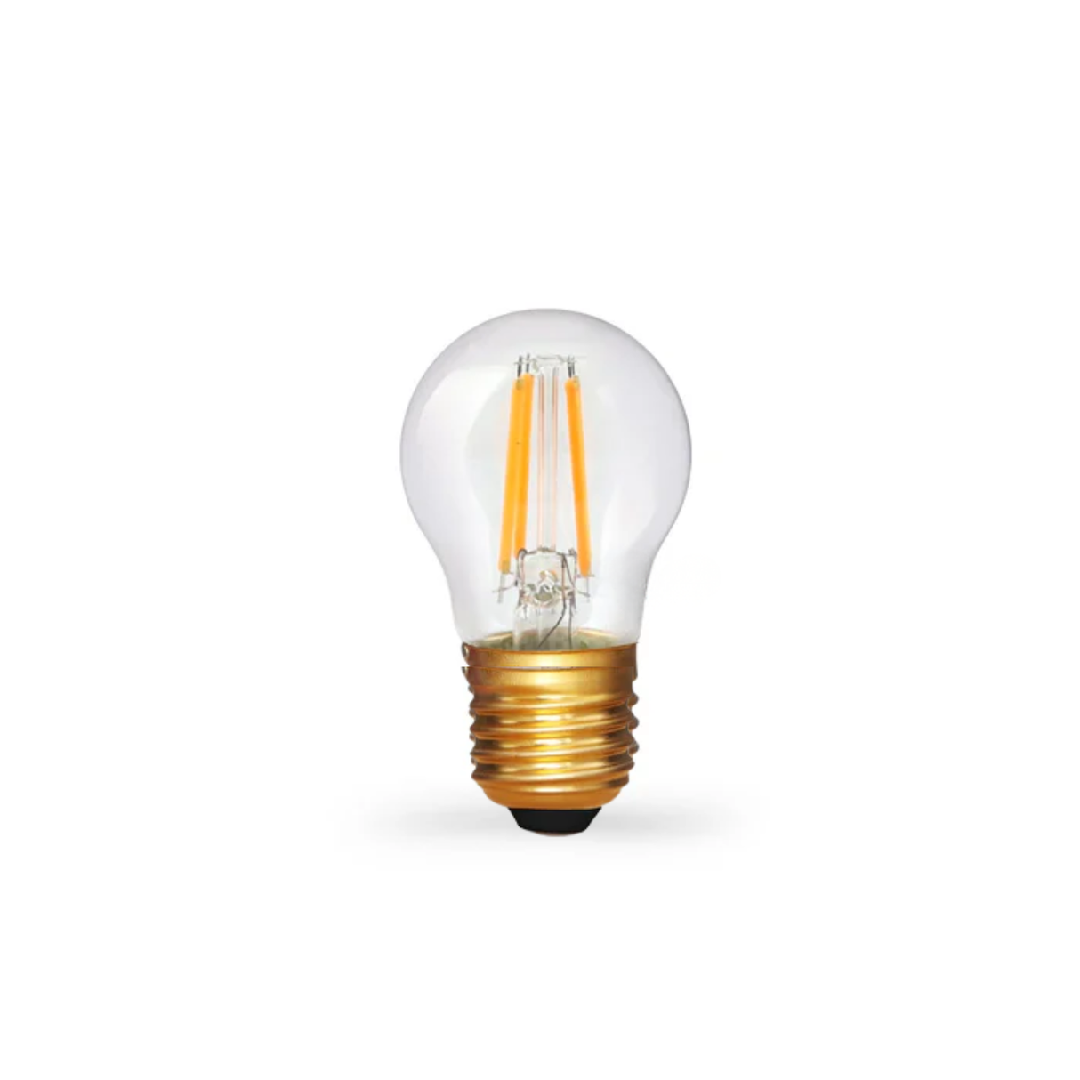 Fancy Round 4W E27 LED Clear Globe - 2200K extra warm white