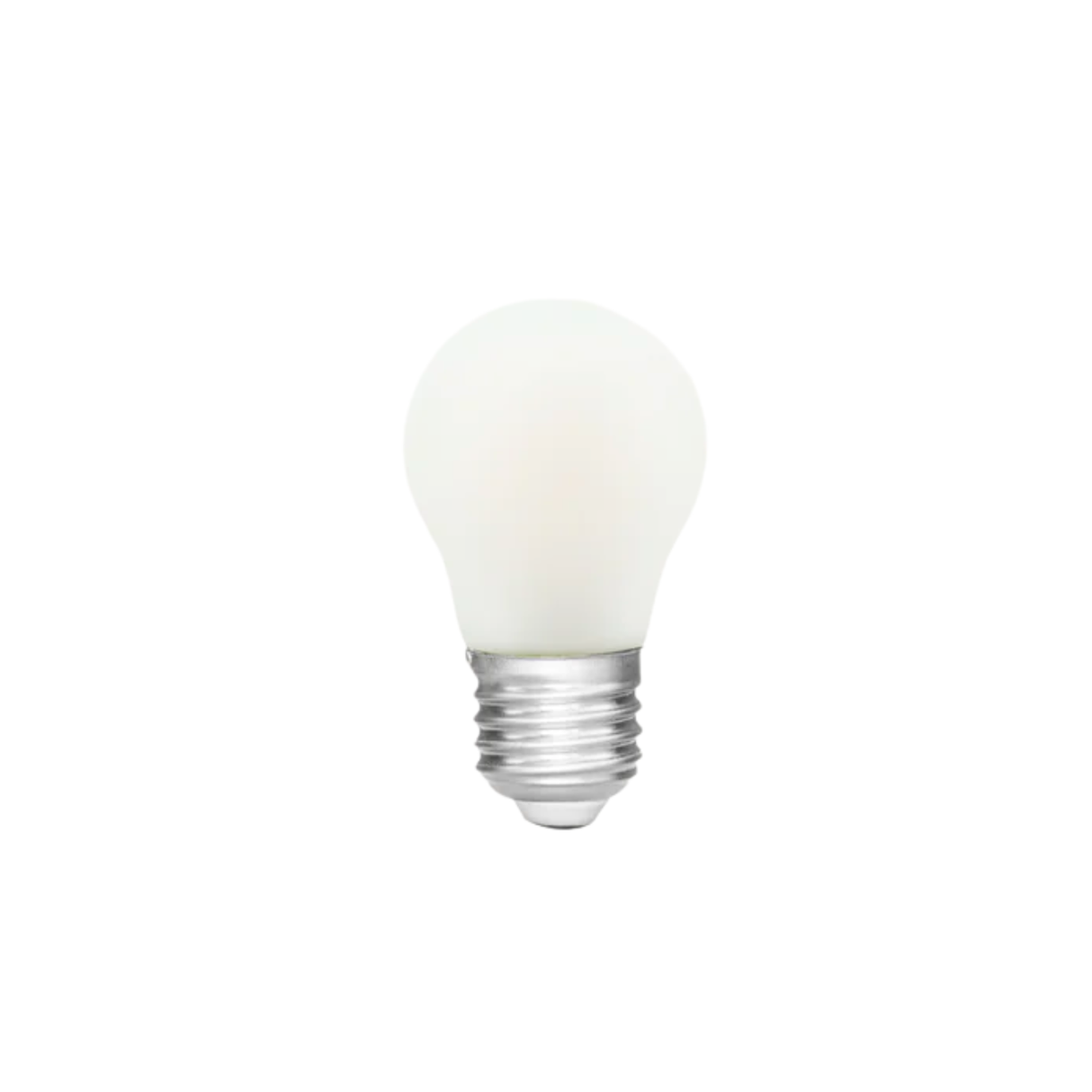 Fancy Round 4W E27 LED Porcelain Globe - 2700K - Warmer White