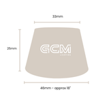 Lamp Shade - Linen Tapered- Extra Large