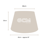 Lamp Shade - Linen Tapered- Large