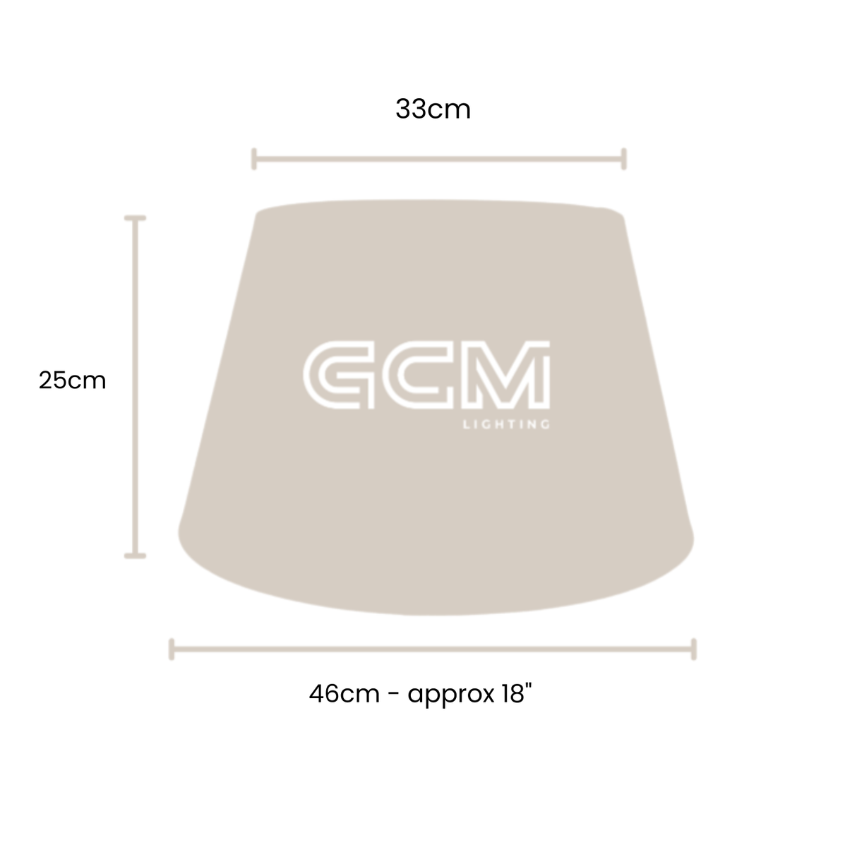 XLarge - Linen Tapered- Lamp Shade