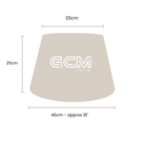 XLarge - Linen Tapered- Lamp Shade