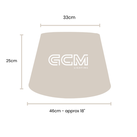 XLarge - Linen Tapered- Lamp Shade