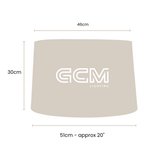 XXLarge - Linen Drum- Lamp Shade