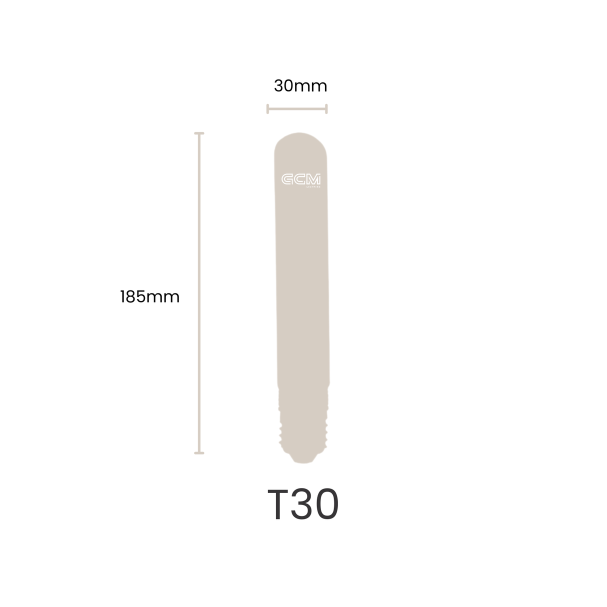 Golden Age - Amber T30 Spiral Filament E27 Globe