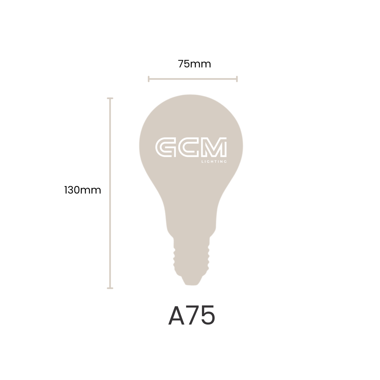 Golden Age - Amber A75 E27 Globe