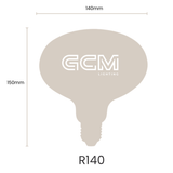 R140 Large Feature Filament E27 Globe