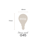 Fancy Round E14 LED Frosted Globe - opal warm white