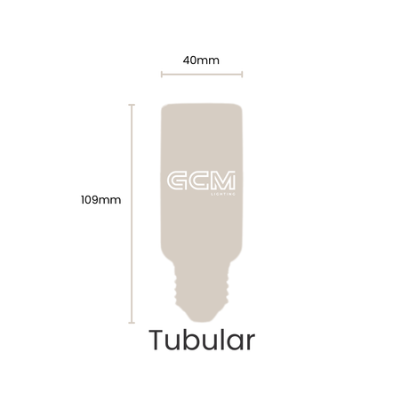 TC Tubular 5-Shades Colour Temperature E27 LED Opal Globe -  1000lm