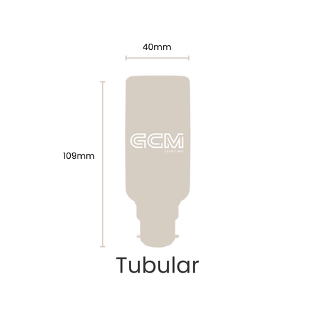 TC Tubular 5 Shades Colour Temperature B22 LED Opal Globe -  1000lm