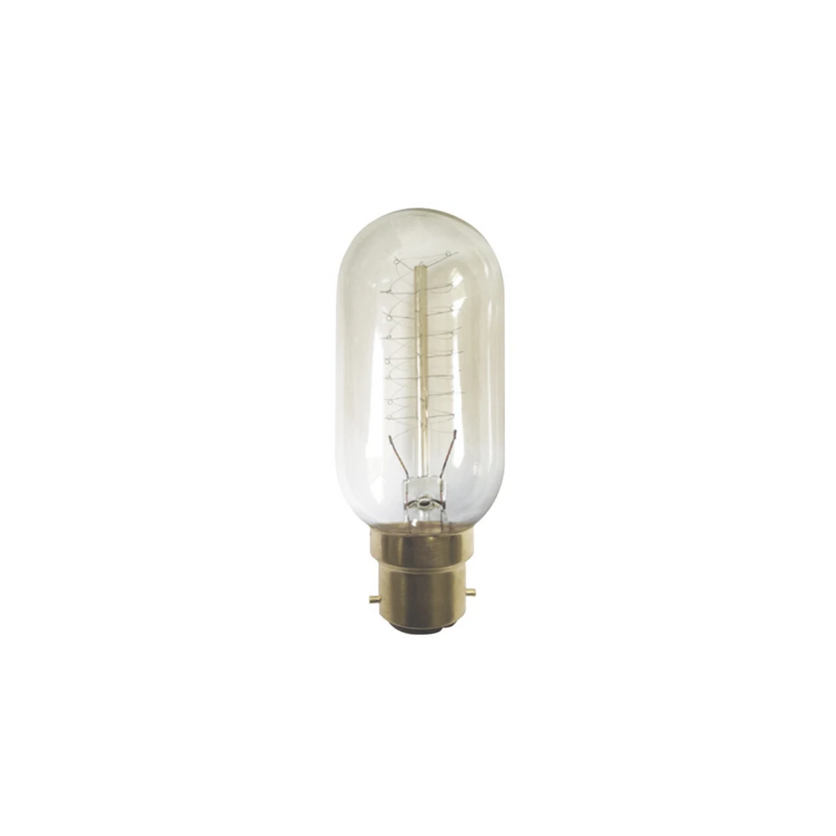 Tubular T45 Carbon Filament Globe - B22 - Extra Warm 2000K