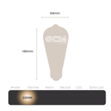 ST64 Vintage Retro filament - Twin Loop LED E27 Globe