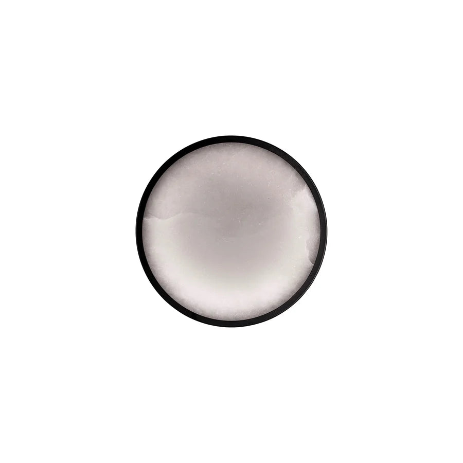 Auster Black Oyster Light with Spanish Alabaster Glass