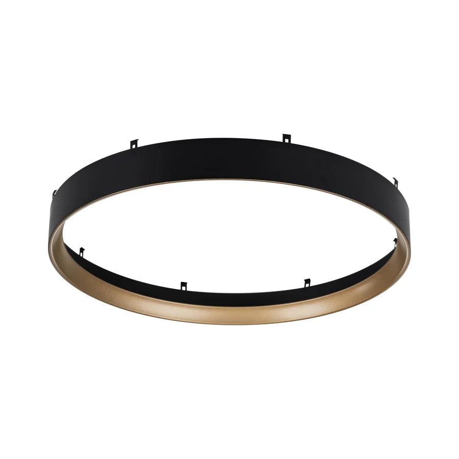 Auster Black Oyster Light with Gold Accent Rim