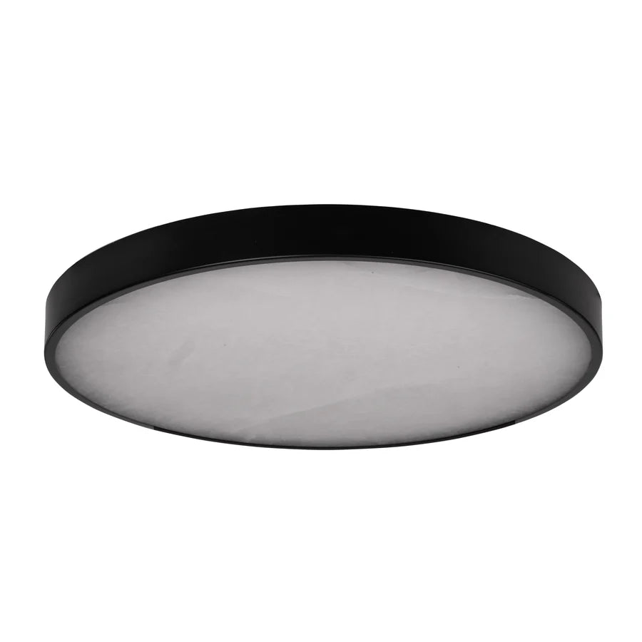 Auster Black Oyster Light with Spanish Alabaster Glass