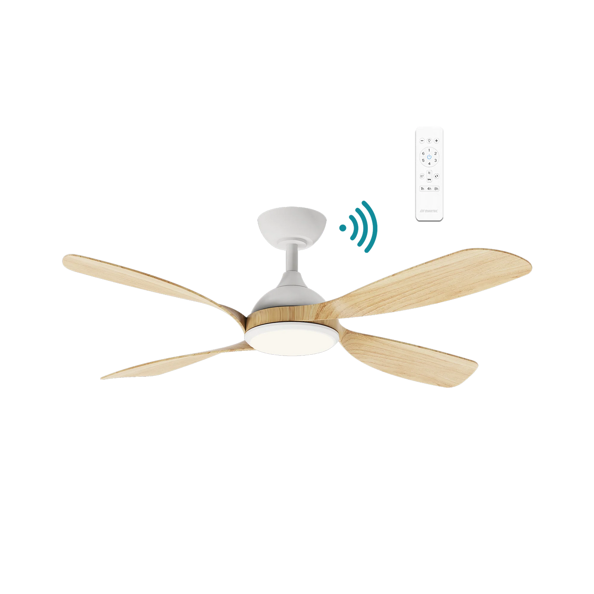 Hampton DC ceiling fan - Oak Timber finish