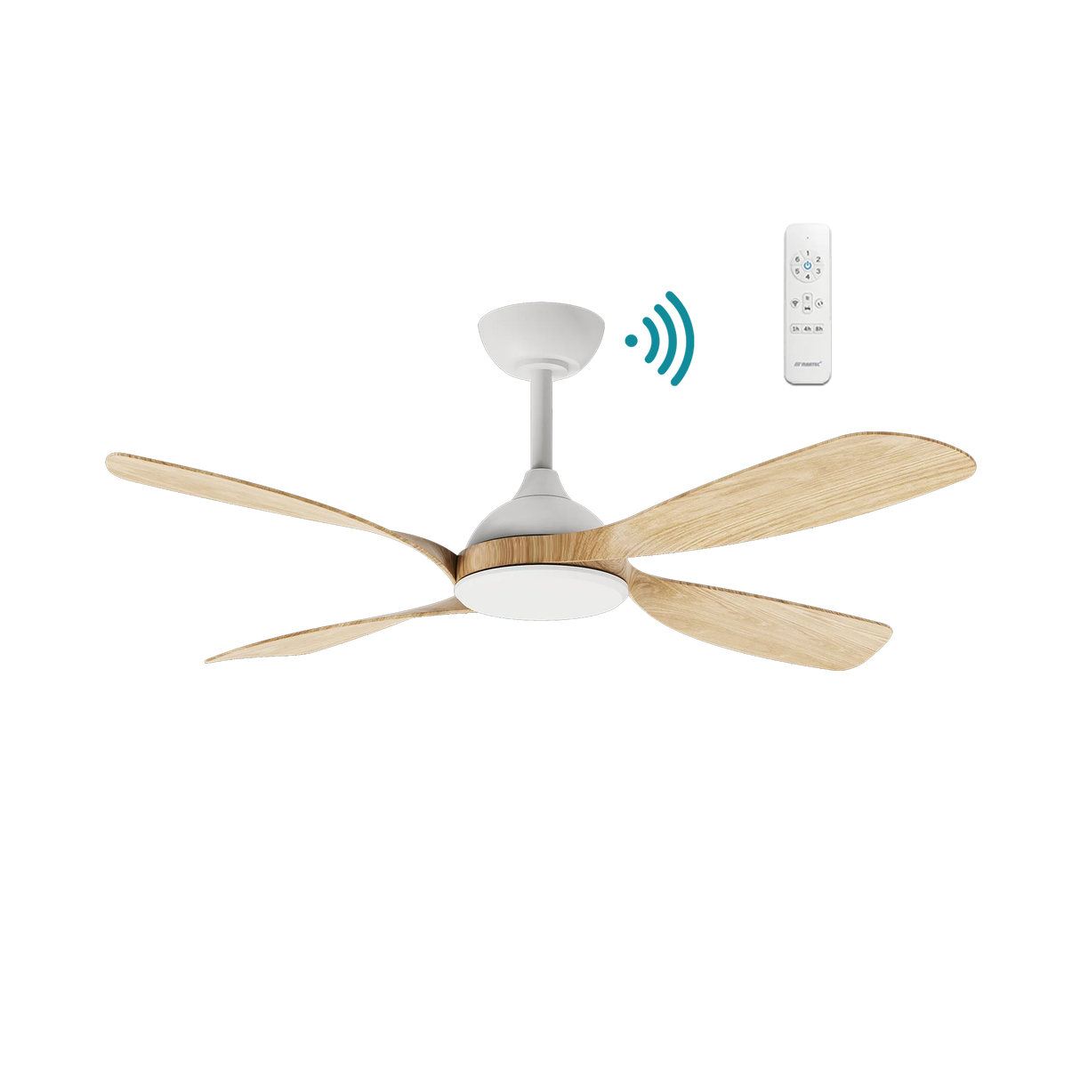 Hampton DC ceiling fan - Oak Timber finish