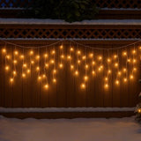 500 LED connectable icicle light - Warm White