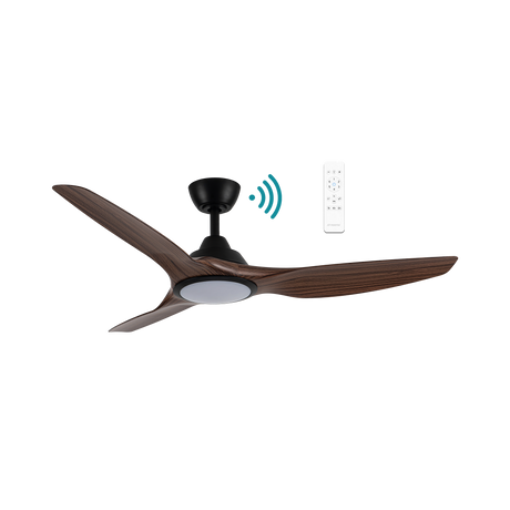 Impact DC ceiling fan - Walnut Timber Finish