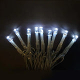 Battery Operated 30 LED String Light Clear Cable - 3 Colour Options - White