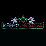 2M Merry Christmas Rope Light Silhouette