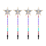 Set of 4 LED Shooting Star Garden Light