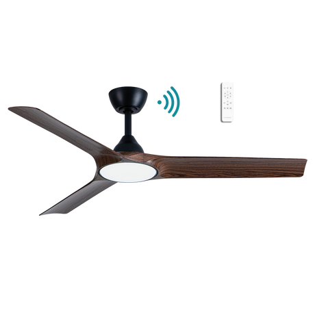Alpine DC ceiling fan - Walnut Timber Finish