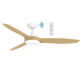 Newport DC 56″ Ceiling Fan - Timber Finish