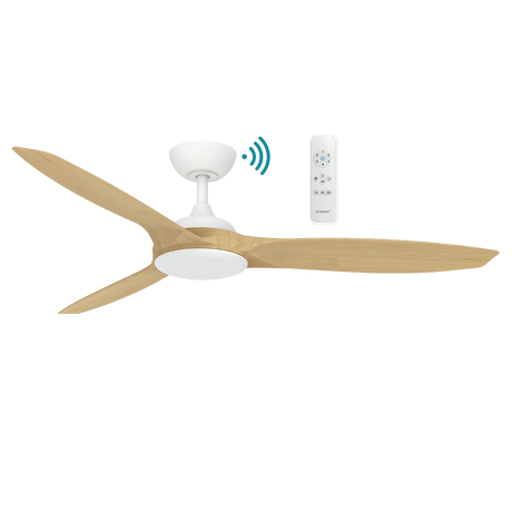 Newport DC 56″ Ceiling Fan - Timber Finish