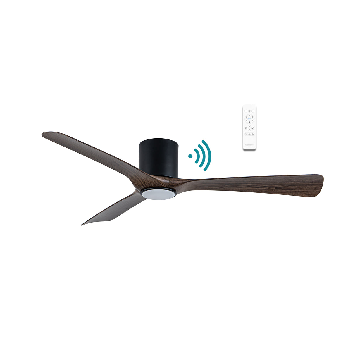 Fresno DC ceiling fan - Walnut Timber Finish
