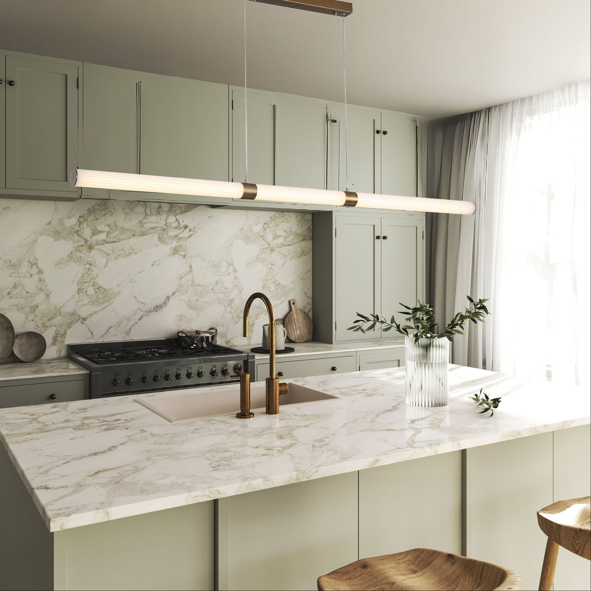 Limbri Fluted Linear Pendant
