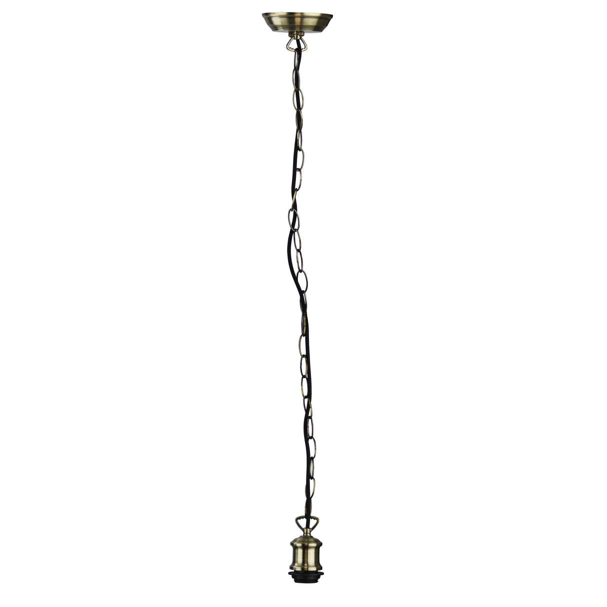 Vintage Chain Suspension Kit Antique Brass - E27 - 155cm