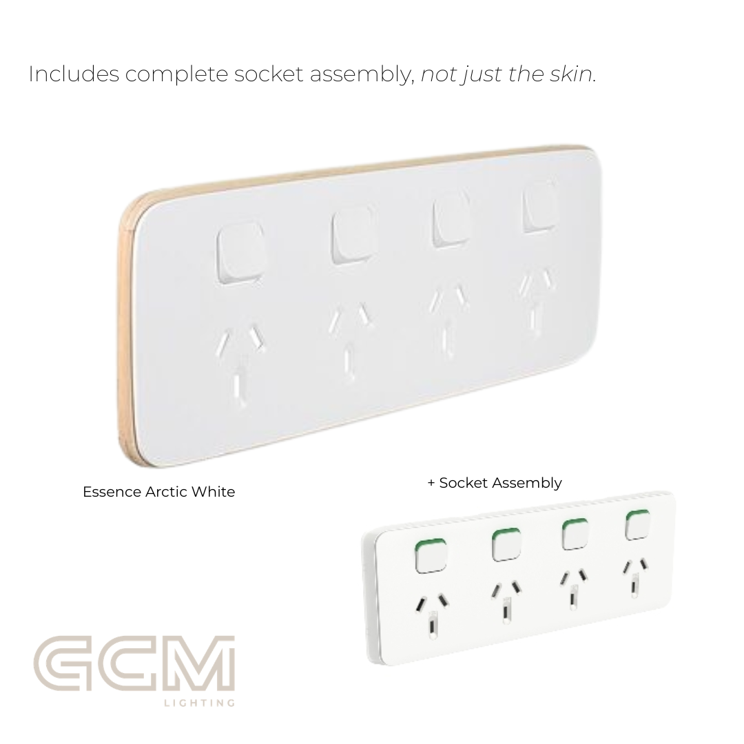 Iconic Socket Collection - Essence Arctic White