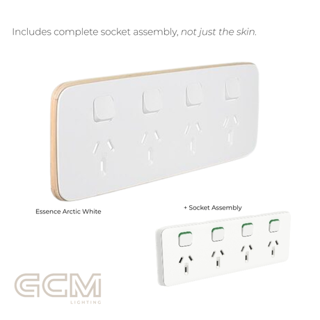 Iconic Socket Collection - Essence Arctic White