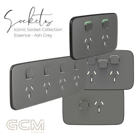 Iconic Socket Collection - Essence Ash Grey