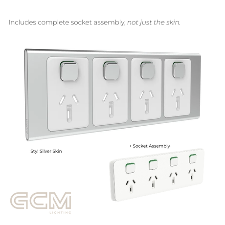 Iconic Socket Collection - Styl Silver