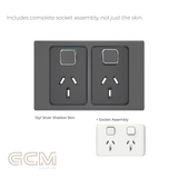 Iconic Socket Collection - Styl Silver Shadow