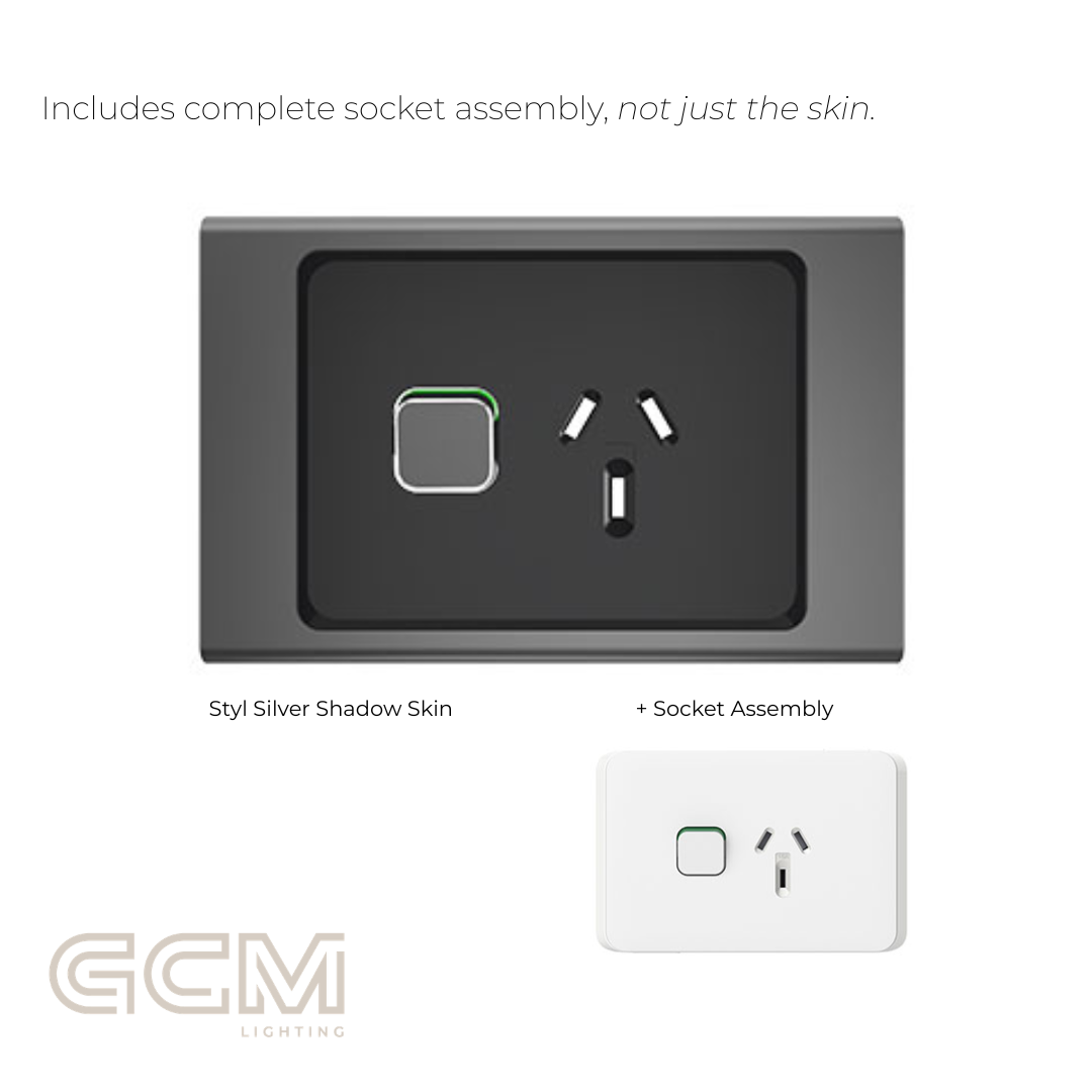 Iconic Socket Collection - Styl Silver Shadow