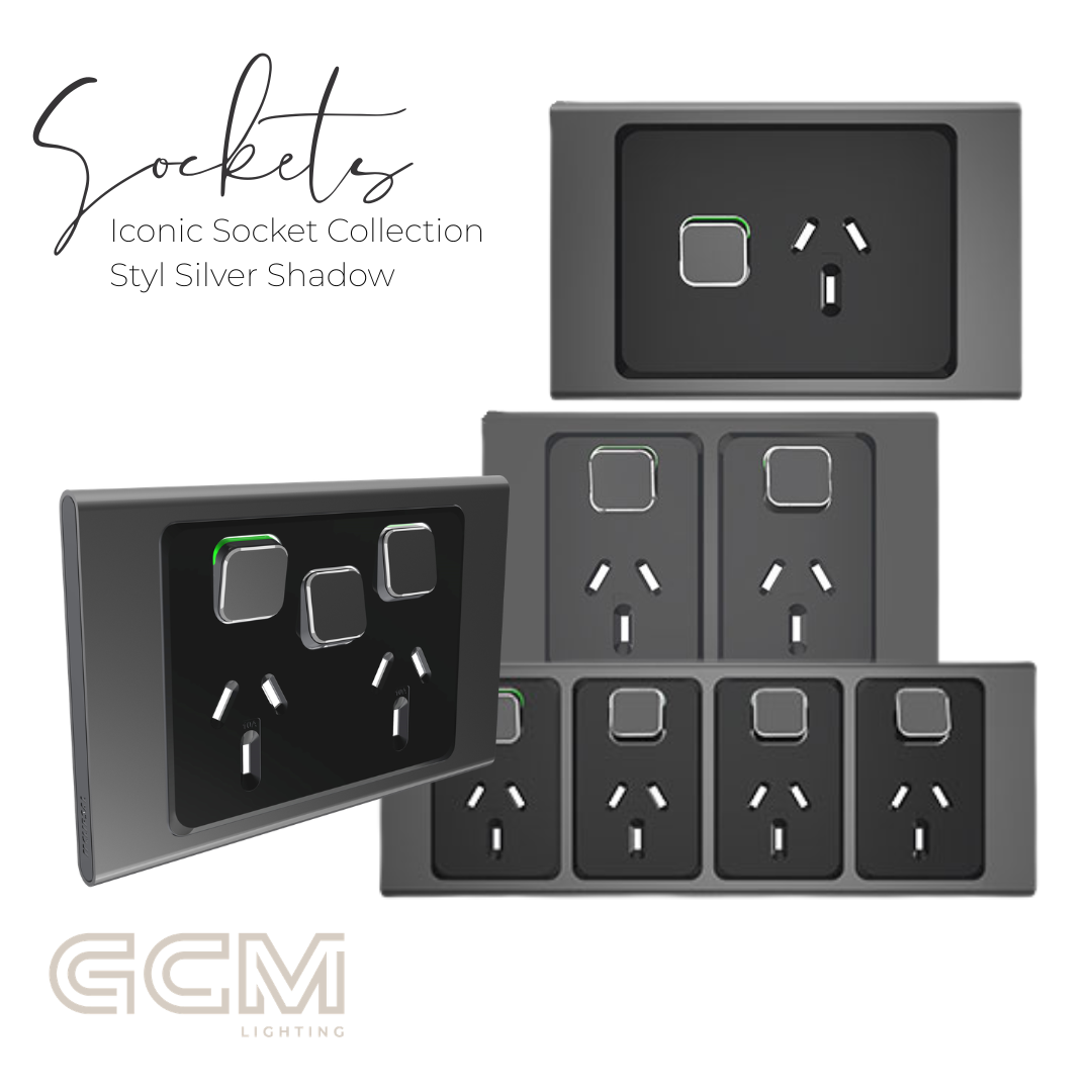 Iconic Socket Collection - Styl Silver Shadow