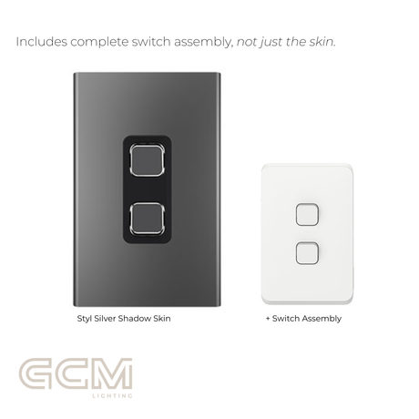 Iconic Switch Collection - Styl Silver Shadow