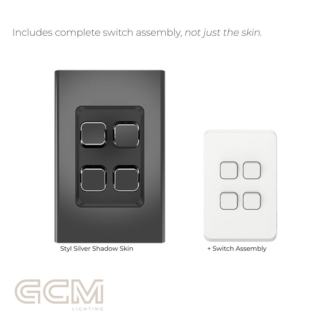 Iconic Switch Collection - Styl Silver Shadow