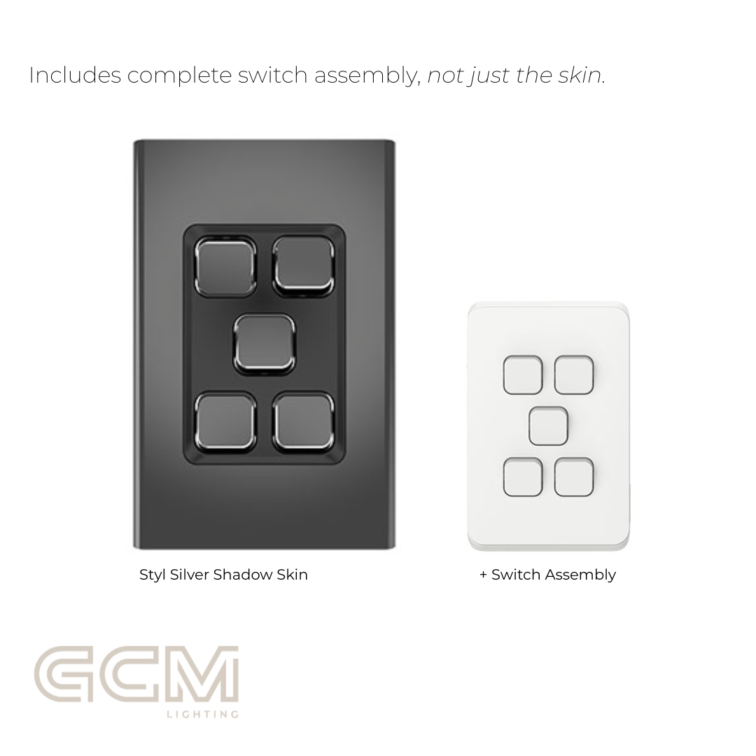 Iconic Switch Collection - Styl Silver Shadow