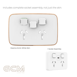 Iconic Socket Collection - Essence Arctic White