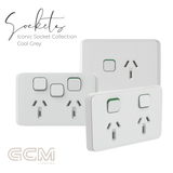 Iconic Socket Collection - Cool Grey