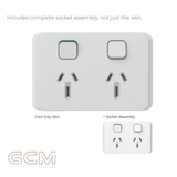 Iconic Socket Collection - Cool Grey