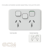 Iconic Socket Collection - Cool Grey