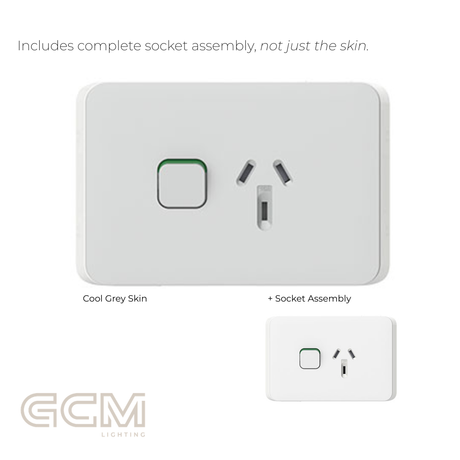 Iconic Socket Collection - Cool Grey