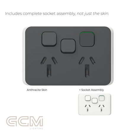 Iconic Socket Collection - Anthracite