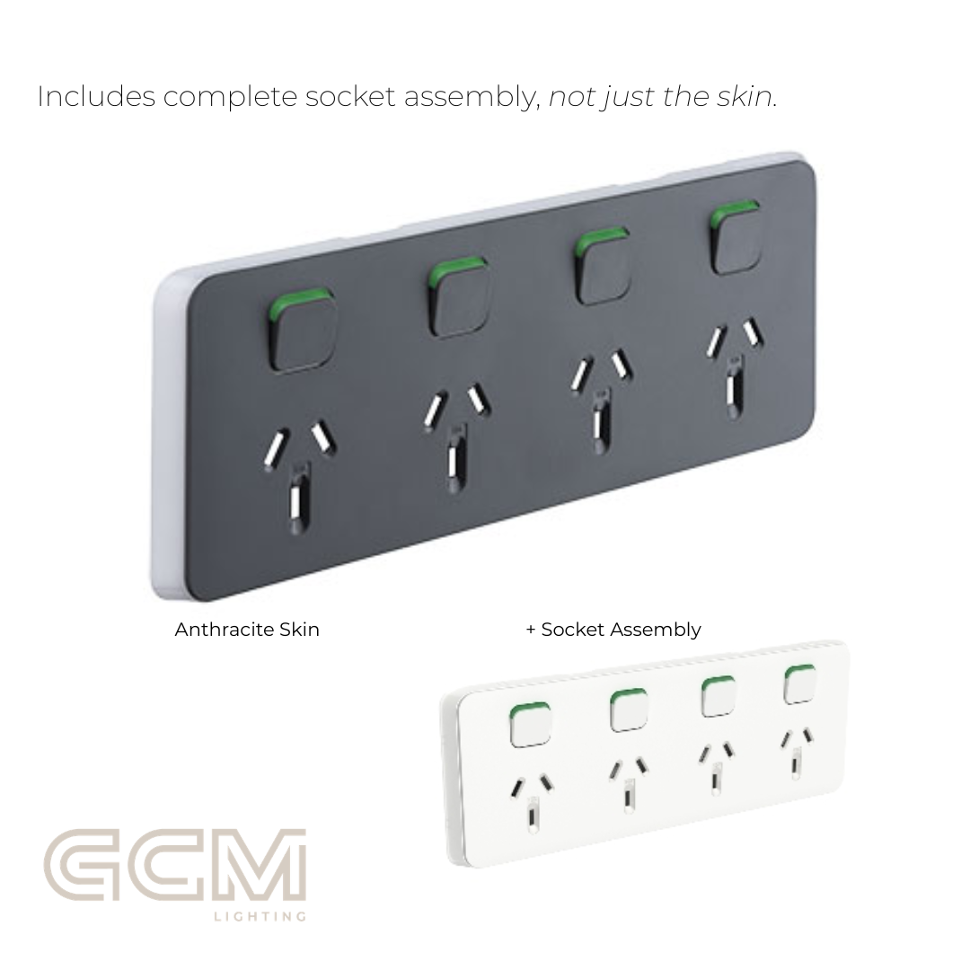 Iconic Socket Collection - Anthracite